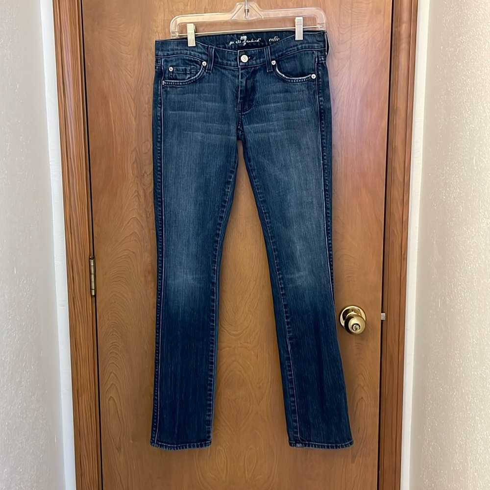 Seven 7 for all mankind WOMENS Straight Leg Edie Jeans, size 28